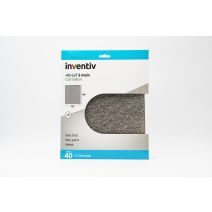 5 feuilles abrasives corindon 230x280mm grains 40 machine/main - INVENTIV